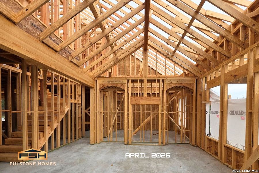 In-progress construction of a new home in , Boerne, TX (Image 36).