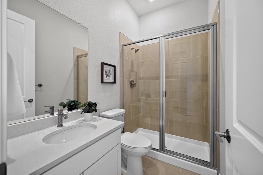 Furnished interior view inside a new home in Trailstone, Arvada (Image 16).