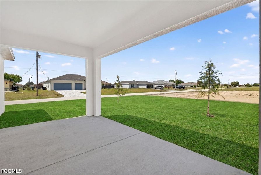 Exterior details and patio area of a home in Cape Coral, Cape Coral (Image 18).