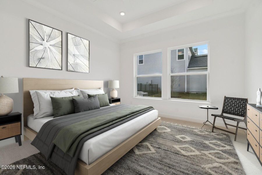 Furnished interior view inside a new home in Reflections 50' Front Load, Ponte Vedra (Image 8).