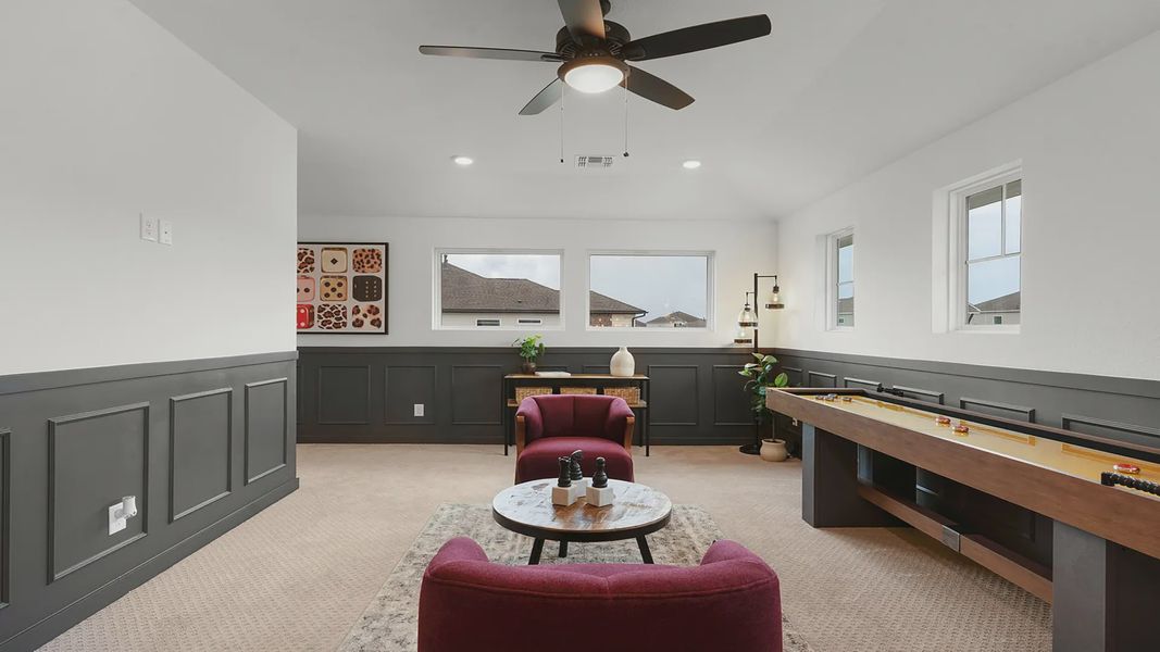 Representative furnished interior of a home built from the Madison by Chesmar Homes in Nolina, Georgetown (Image 32).