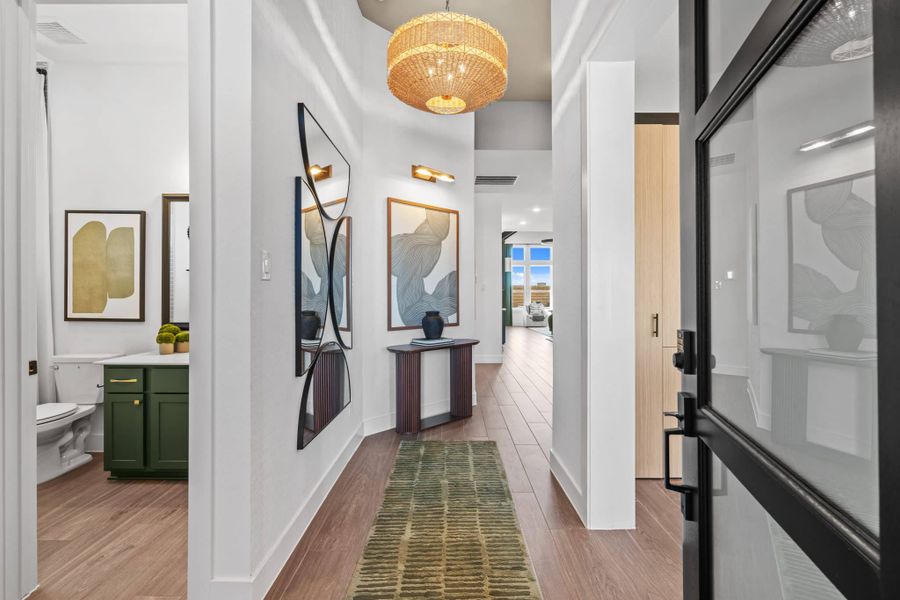Furnished interior view inside a new home in Beacon Point, Texas City (Image 6).