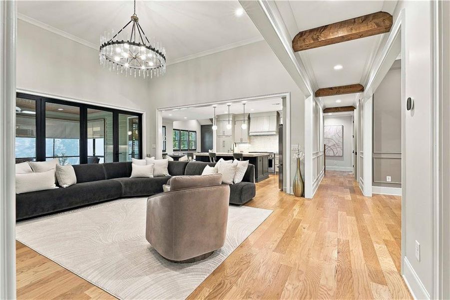 Furnished interior view inside a new home in , Newnan (Image 18).
