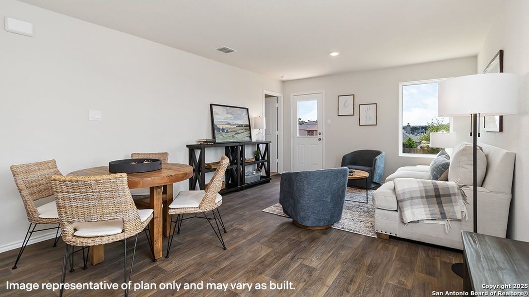 Furnished interior view inside a new home in Avenida, Converse (Image 26).