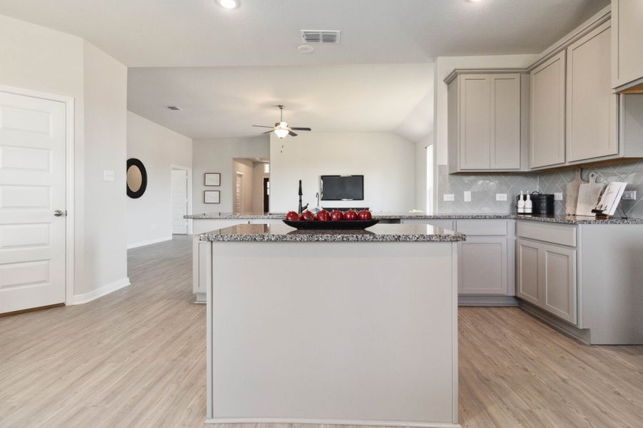 Virtually staged representation of the floor plan. Actual home features, colors, and details may vary.