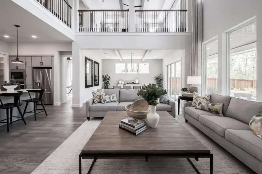 Furnished interior view inside a new home in Sienna 60’, Missouri City (Image 14). Furnished interior view inside a new home in Sienna 60’, Missouri City (Image 14).