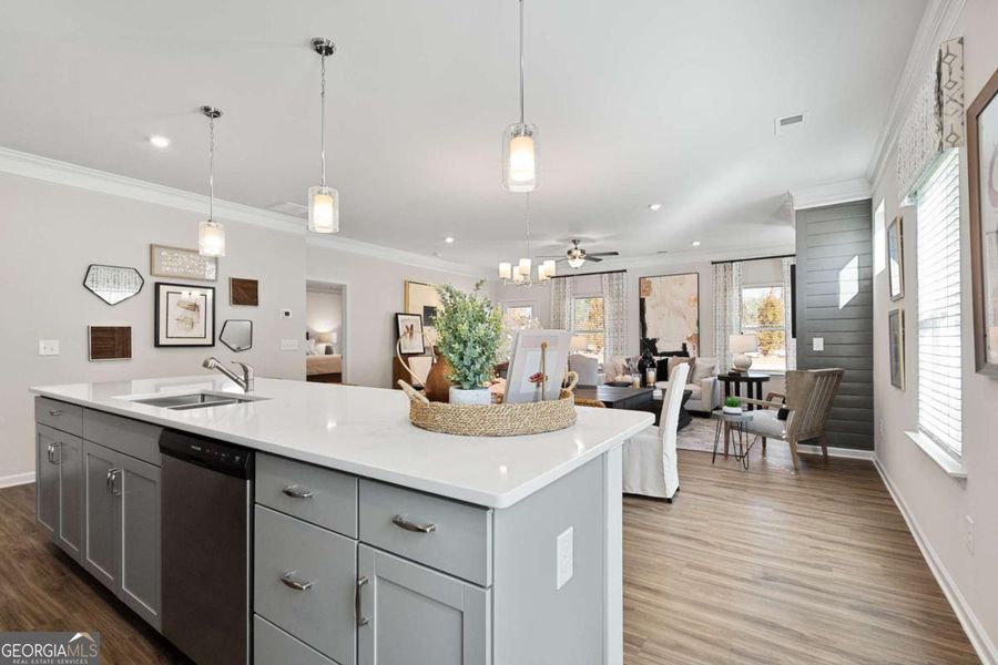Furnished interior view inside a new home in Maddox Station, Eatonton (Image 14).