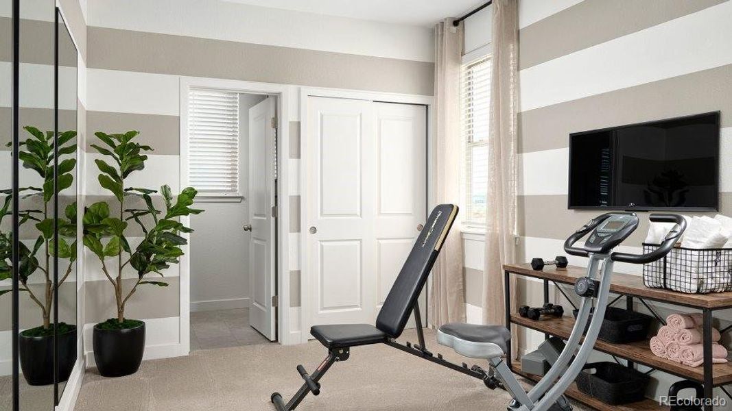 Furnished interior view inside a new home in Vermilion Creek: The Skyline Collection, Centennial (Image 15).