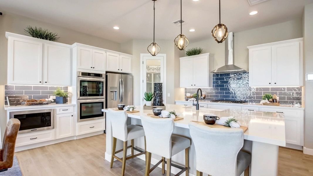 Representative furnished interior of a home built from the Amethyst by DRB Homes in Arroyo Seco - Hacienda, Buckeye (Image 11).