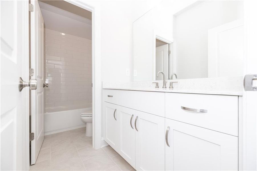 Furnished interior view inside a new home in Brackley Single Family, Cumming (Image 37).