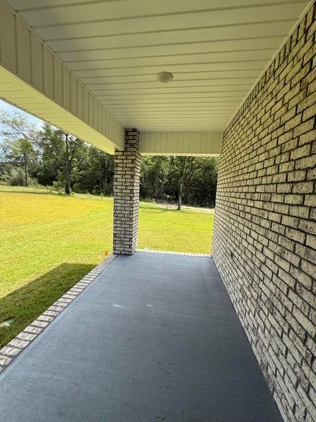 Exterior details and patio area of a home in Brookwood, Crestview (Image 3). Exterior details and patio area of a home in Brookwood, Crestview (Image 3).