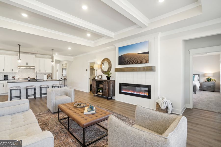 Furnished interior view inside a new home in Ponderosa Farms Reserve, Gainesville (Image 6).