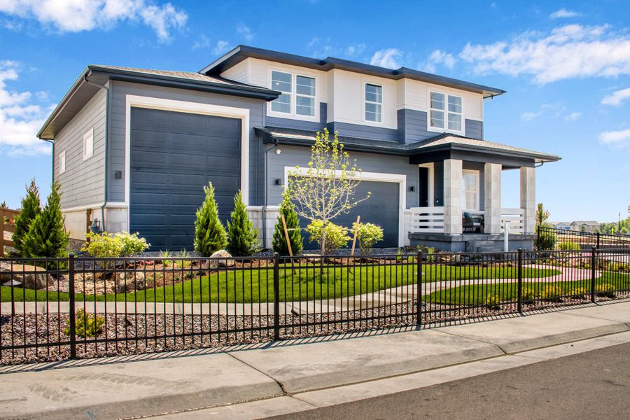 Representative exterior photo of a completed home built from the The Torin by Tri Pointe Homes in Cordovan, Firestone, CO (Image 1). Representative exterior photo of a completed home built from the The Torin by Tri Pointe Homes in Cordovan, Firestone, CO (Image 1).