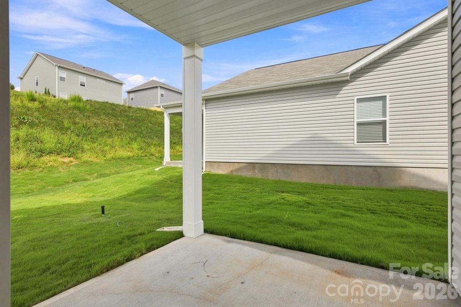 Exterior details and patio area of a home in Catawba Trace, Catawba (Image 25).