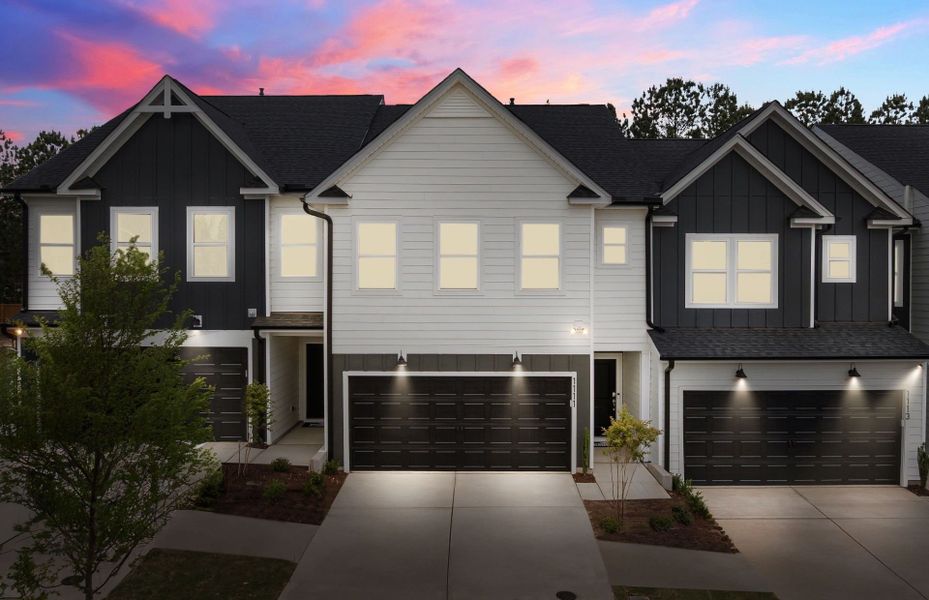 Front exterior of a new home in Everton, Durham, NC, highlighting curb appeal (Image 23).