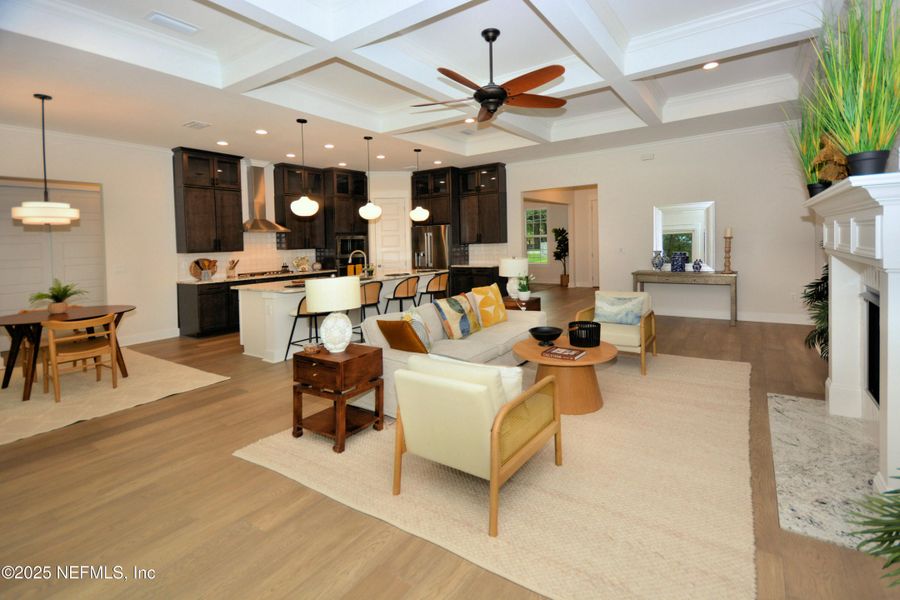 Furnished interior view inside a new home in , Fernandina Beach (Image 30).
