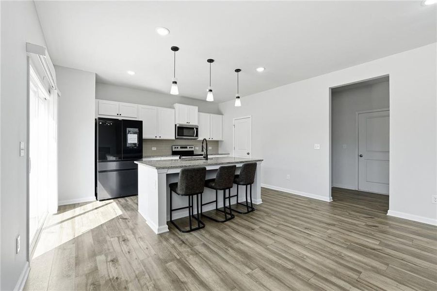 Furnished interior view inside a new home in Alcovy Trace, Lawrenceville (Image 4).