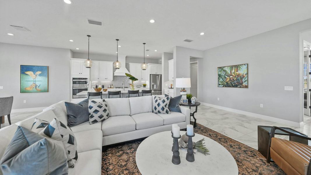 Furnished interior view inside a new home in Wildleaf Real Estate and Homes for Sale in Parrish, FL - Neal Communities, Parrish (Image 8).