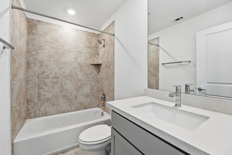 Furnished interior view inside a new home in Santa Rita Ranch, Liberty Hill (Image 7).