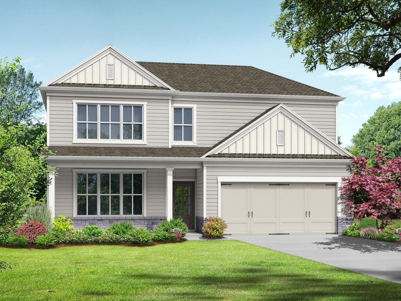 Representative exterior photo of a completed home built from the The Melrose II by My Home Communities in Robins Estates, Warner Robins, GA (Image 6).