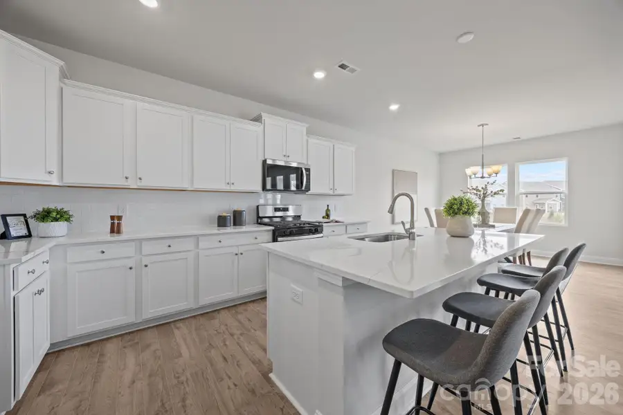 Kitchen with staging