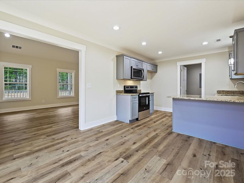 Furnished interior view inside a new home in , York (Image 6).