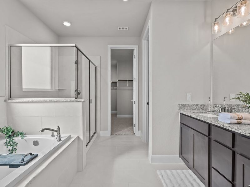 Furnished interior view inside a new home in Ladera, San Antonio (Image 32).
