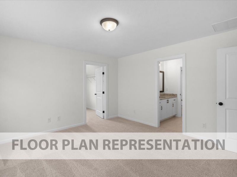 Comfortable Secondary Bedroom – Essington II by Ivey Homes