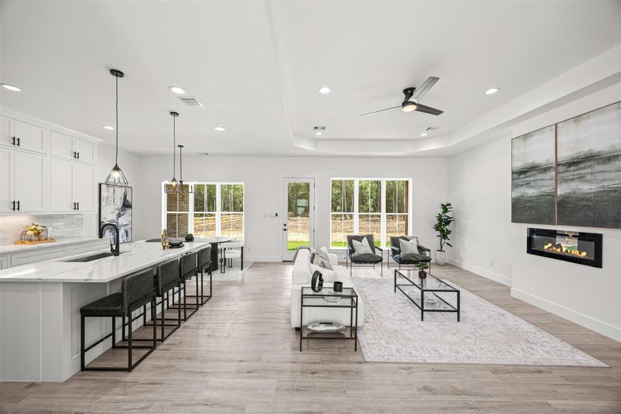 Furnished interior view inside a new home in , Dayton (Image 7).