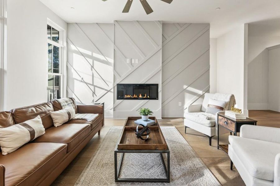 Furnished interior view inside a new home in , Alpharetta (Image 28).