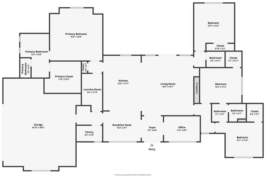 View of room layout