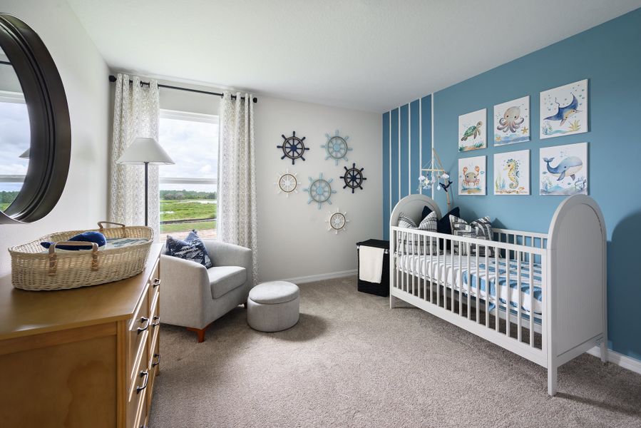 Furnished interior view inside a new home in Crosswinds, Haines City (Image 11).