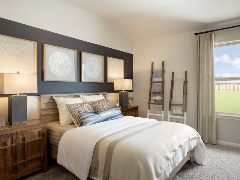 Secondary bedrooms are a great size for the kids or guests.