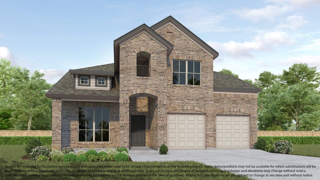 Representative exterior photo of a completed home built from the 580 by Long Lake Ltd. in Telge Ranch, Cypress, TX (Image 4).