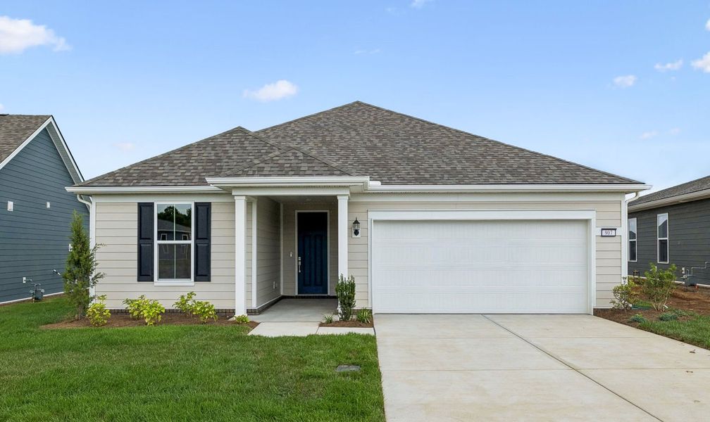 Front exterior of a new home in Del Webb Barton Village, Lebanon, TN, highlighting curb appeal (Image 30).