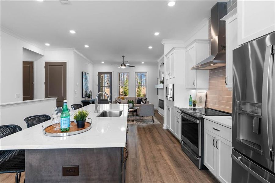 Furnished interior view inside a new home in Waterside Condos, Peachtree Corners (Image 24).