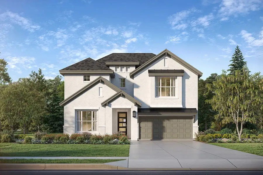 Representative exterior photo of a completed home built from the Alderidge by Landon Homes in Lexington Frisco, Frisco, TX (Image 1). Representative exterior photo of a completed home built from the Alderidge by Landon Homes in Lexington Frisco, Frisco, TX (Image 1).
