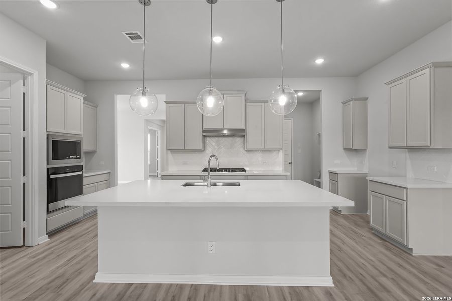 Furnished interior view inside a new home in Homestead, Schertz (Image 10). Furnished interior view inside a new home in Homestead, Schertz (Image 10).