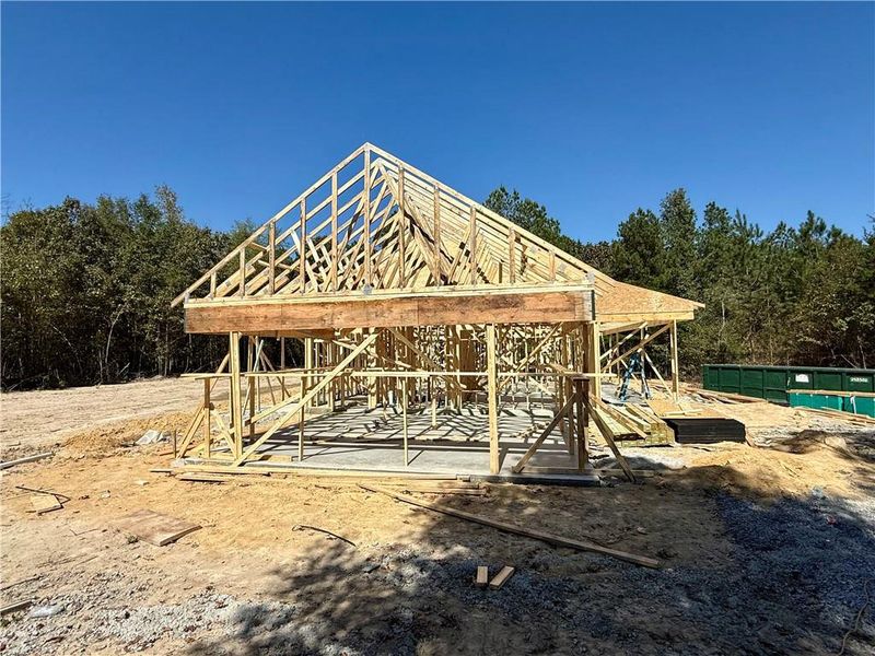 In-progress construction of a new home in , Cedartown, GA (Image 6).