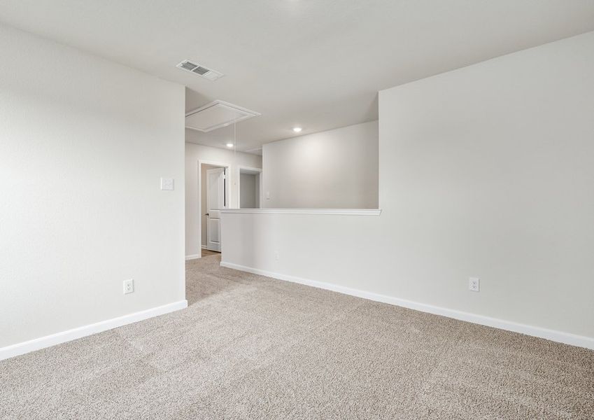 The upstairs loft is a versatile space. The upstairs loft is a versatile space.