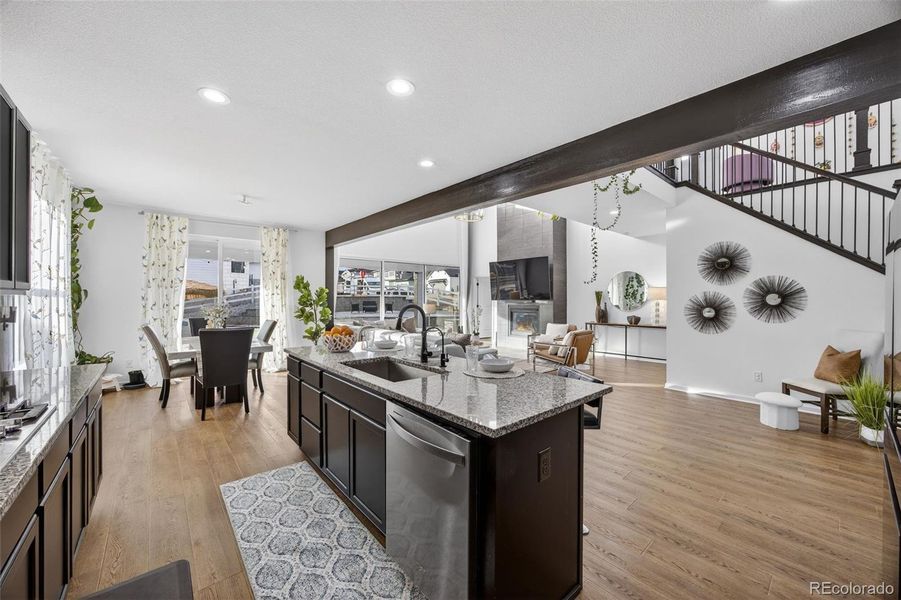Furnished interior view inside a new home in , Parker (Image 14).