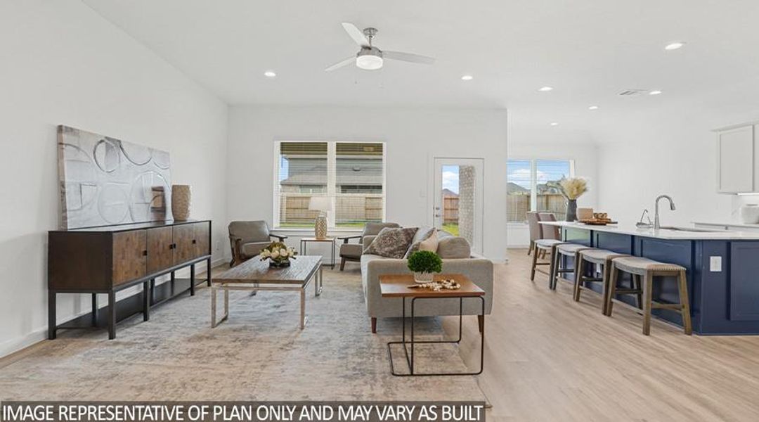 Furnished interior view inside a new home in Hills of Westlake, Conroe (Image 4).
