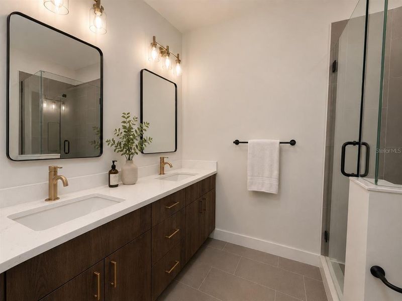 Furnished interior view inside a new home in , St. Petersburg (Image 10).