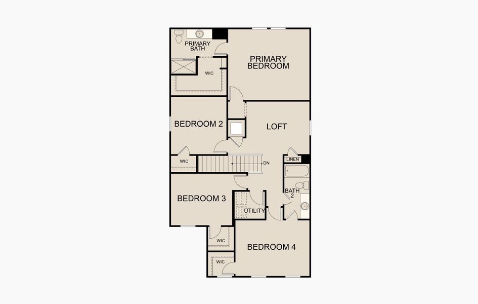 2D floor plan layout for the Discovery by Starlight Homes in Pelham Square, Deland, FL (Image 3). 2D floor plan layout for the Discovery by Starlight Homes in Pelham Square, Deland, FL (Image 3).