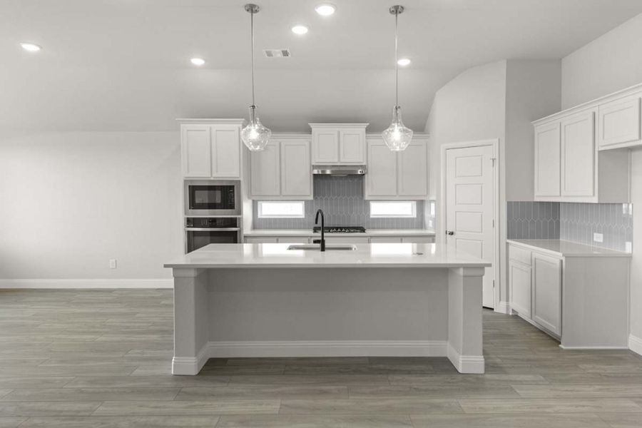 Furnished interior view inside a new home in Creekview Meadows, Pilot Point (Image 6).