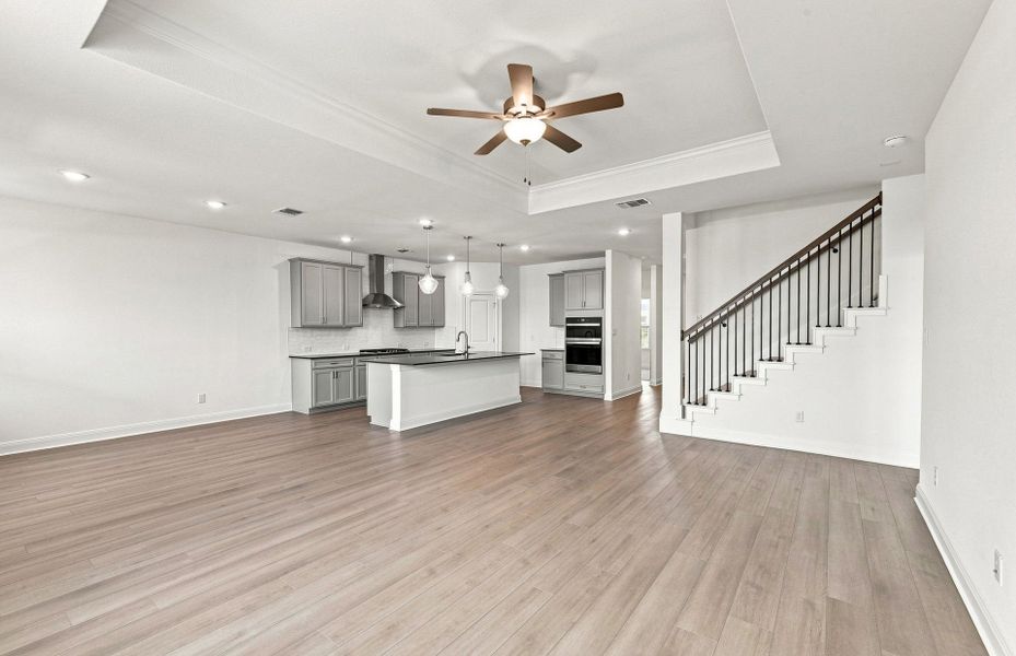 Spacious, unfurnished interior of a new home in Saddleback at Santa Rita Ranch, Liberty Hill (Image 36).