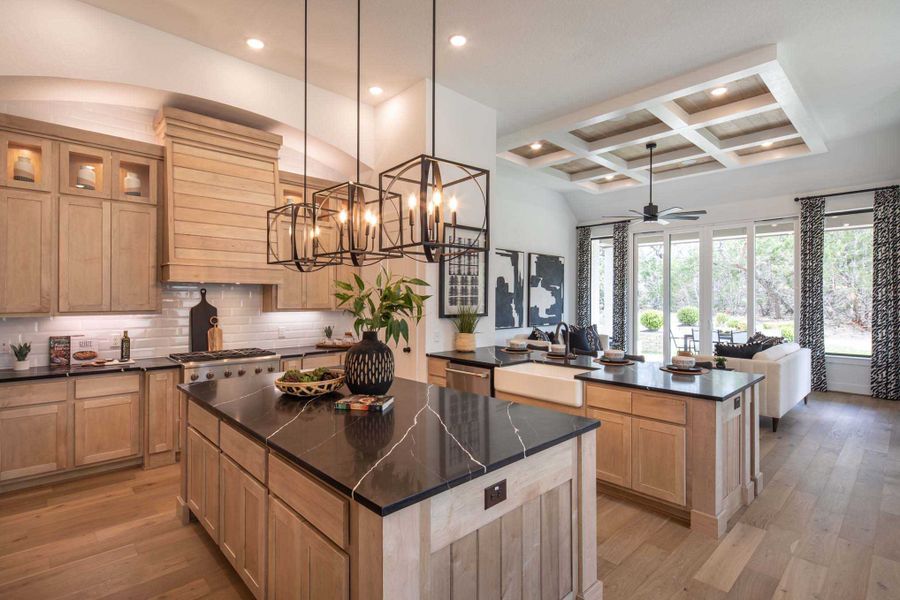 Representative furnished interior of a home built from the 216G by Highland Homes in Quail Hollow, Rockwall (Image 14).