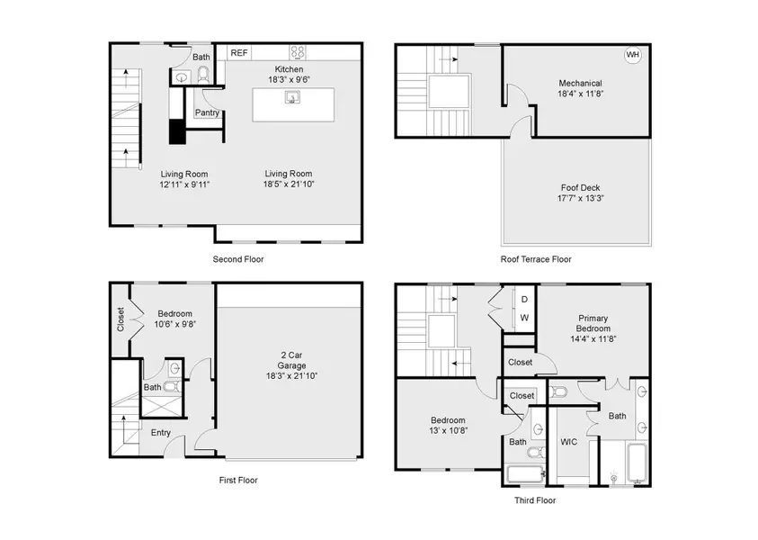 2D floor plan layout of this home in , Houston, TX (Image 6).
