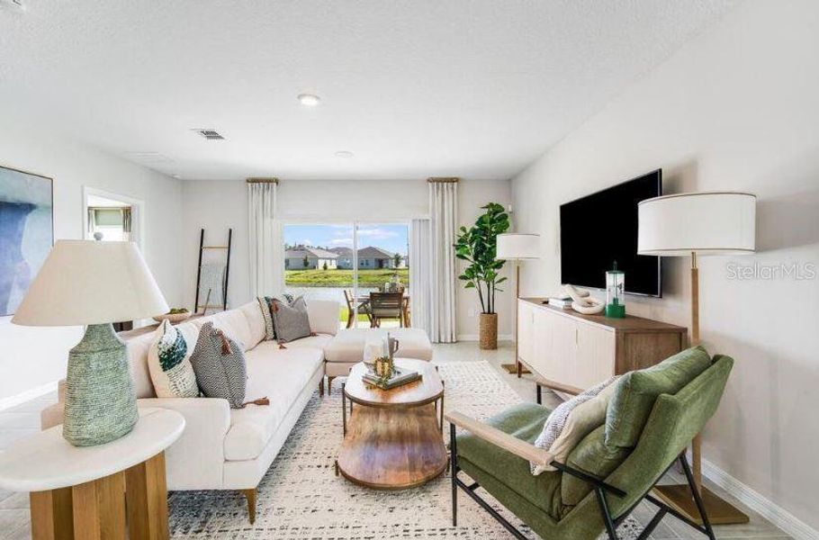 Furnished interior view inside a new home in Waterstone, Groveland (Image 8). Furnished interior view inside a new home in Waterstone, Groveland (Image 8).