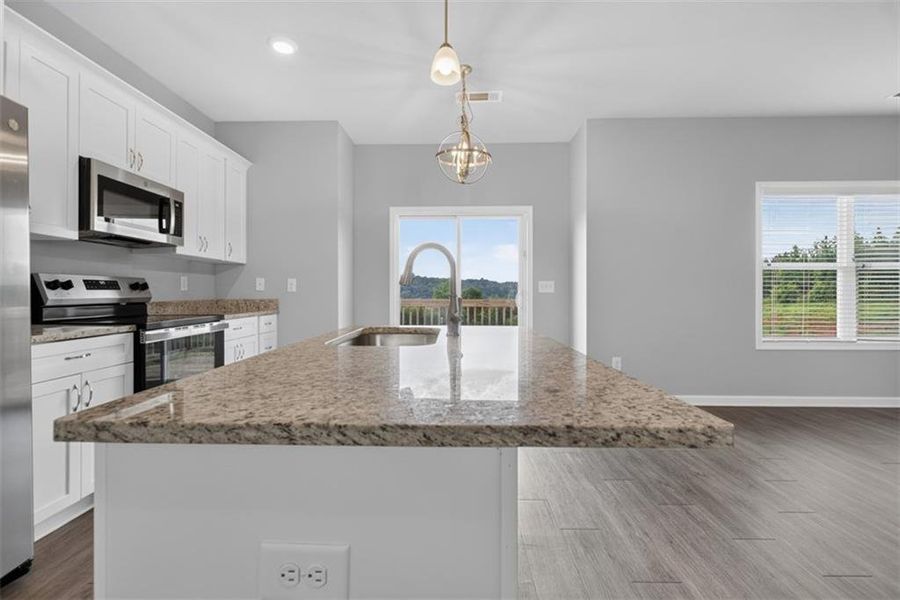 Furnished interior view inside a new home in , Eastanollee (Image 9).